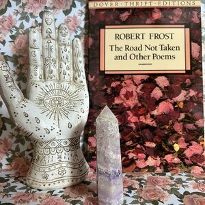 Purple Silk Fluorite Crystal Tower